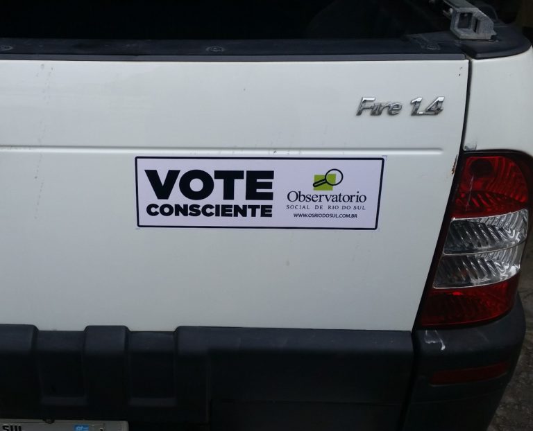 OS Rio do Sul desenvolve campanha pelo Voto Consciente