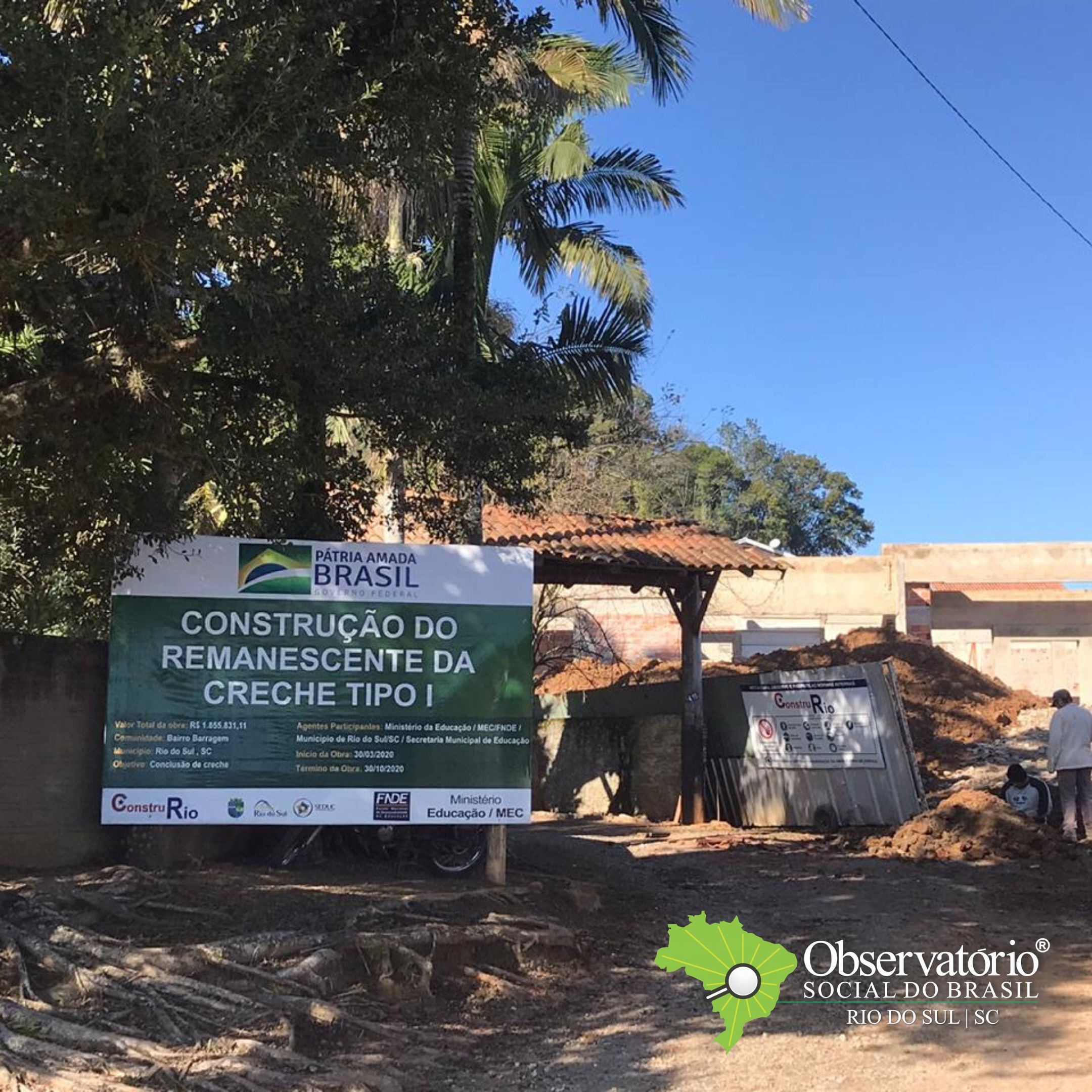 Observatório Social Do Brasil – Rio Do Sul Realiza Vistorias Em Obras Públicas Do Município