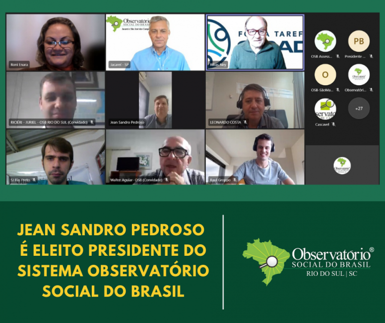 OBSERVATÓRIO SOCIAL DO BRASIL REALIZOU PROCESSO ELETIVO PARA O PRÓXIMO BIÊNIO